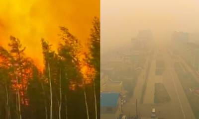 «Экологическая катастрофа»: Якутск погрузился в дым, аэропорт закрыт, людей просят сидеть дома