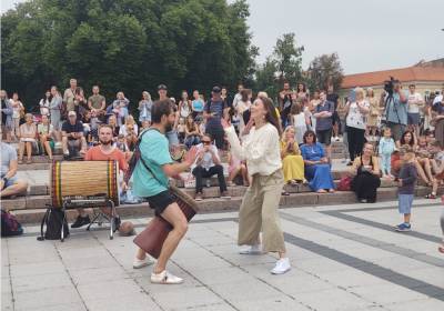 Бешеный ритм в центре Вильнюса