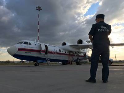 Для тушения пожаров в Якутию направлены самолёты-амфибии Бе-200