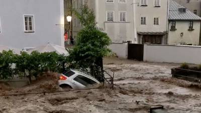 В Австрии и Италии произошли подтопления из-за сильных ливней