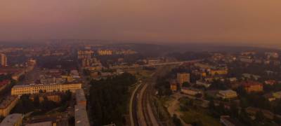 Запах дыма от лесных пожаров снова заполнил улицы столицы Карелии