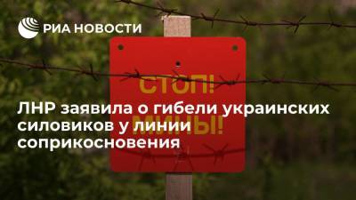 ЛНР заявила о гибели двух бойцов ВСУ при подрыве мины у линии соприкосновения в Донбассе