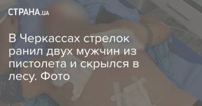 В Черкассах стрелок ранил двух мужчин из пистолета и скрылся в лесу. Фото