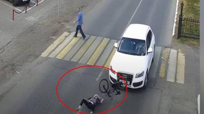 В Башкирии иномарка сбила юного велосипедиста