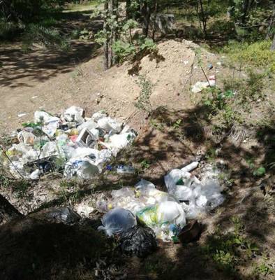 Активисты свердловского РЭО очищают природный памятник "Шиловский пруд" от нелегальных свалок