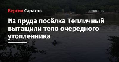Из пруда посёлка Тепличный вытащили тело очередного утопленника