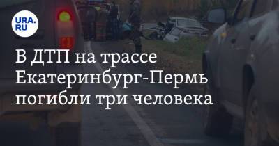 В ДТП на трассе Екатеринбург-Пермь погибли три человека. Фото