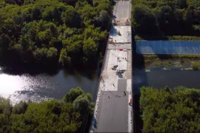 Ремонт Вараксинского моста в Йошкар-Оле сняли на видео