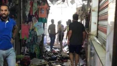 На рынке в столице Ирака прогремел мощный взрыв