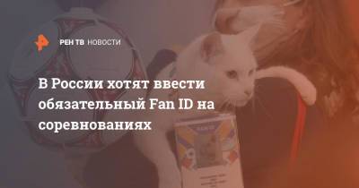 В России хотят ввести обязательный Fan ID на соревнованиях