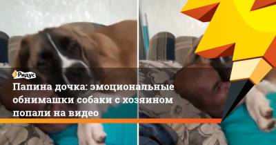 Папина дочка: эмоциональные обнимашки собаки с хозяином попали на видео