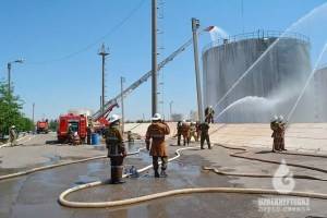 МЧС комментирует пожар на Шуртанском нефтезаводе