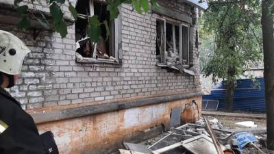 Фото с места взрыва газа в жилом доме в Нижнем Новгороде