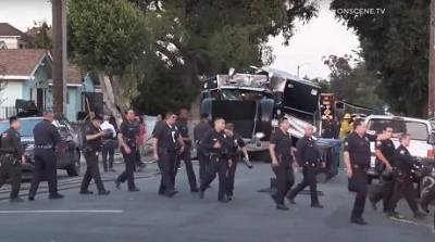 В Лос-Анджелесе взорвался грузовик (ВИДЕО)