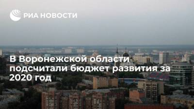 Бюджет развития Воронежской области составил 37,6 миллиардов рублей в 2020 году