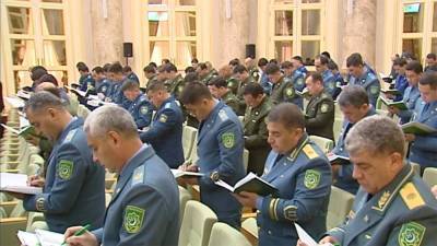 На заседании Совбеза Бердымухамедов озаботился квалификацией работников силовых ведомств