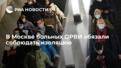 Заммэра Москвы Ракова заявила, что больные ОРВИ теперь обязаны соблюдать изоляцию