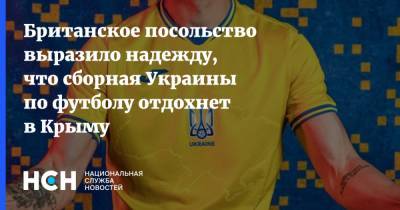 Британское посольство выразило надежду, что сборная Украины по футболу отдохнет в Крыму