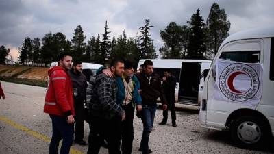 Обмен пленными прошëл на севере Сирии при поддержке военных России и Турции