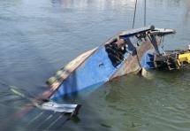 В акватории реки Дон затонуло вспомогательное судно