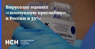 Вирусолог оценил «иммунную прослойку» в России в 35%