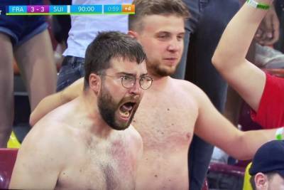 На четвертьфинал Евро-2020 в Петербурге приехал знаменитый швейцарский болельщик