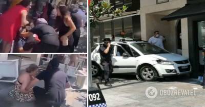 В Испании автомобиль въехал в группу отдыхающих: пострадали 9 человек. Фото и видео ДТП 18+