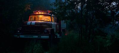 Трое пожарных получили травмы при тушении лесного пожара в районе Карелии
