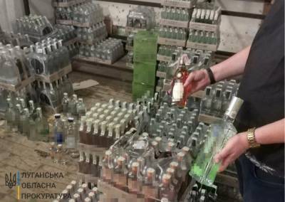 На Луганщине разоблачили оптовых поставщиков контрафактного алкоголя