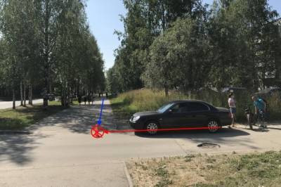В Сыктывкаре велосипедист попал под колеса иномарки