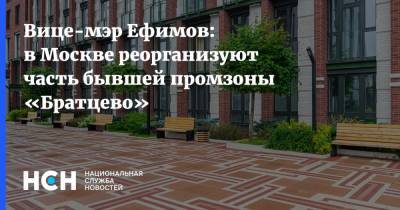 Вице-мэр Ефимов: в Москве реорганизуют часть бывшей промзоны «Братцево»