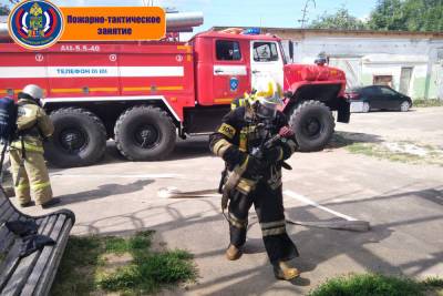 Противопожарные учения прошли в Фурмановской прокуратуре