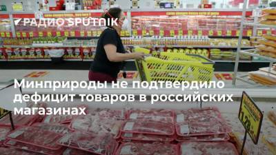 Минприроды не подтвердило дефицит товаров в российских магазинах