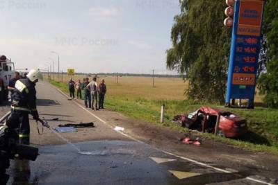 В Брянской области в ДТП столкнулись трактор и легковушка