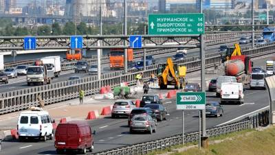 Съезд с Пулковского шоссе на КАД будут закрывать две ночи подряд
