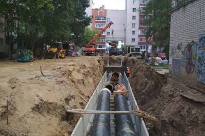 В Смоленске на трех улицах заменили 1,5 километра теплосетей