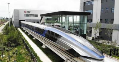 В Китае представили поезд на магнитной подушке, разгоняющийся до 600 км/ч