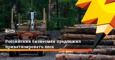 Российский бизнесмен предложил приватизировать леса