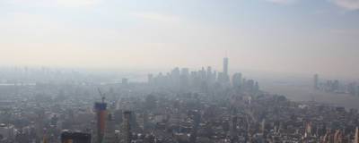 Нью-Йорк заволокло дымом от лесных пожаров
