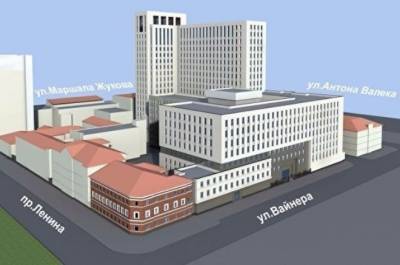 ФСБ заказала 3D-модель своего нового будущего комплекса зданий в центре Екатеринбурга