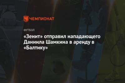 «Зенит» отправил нападающего Даниила Шамкина в аренду в «Балтику»