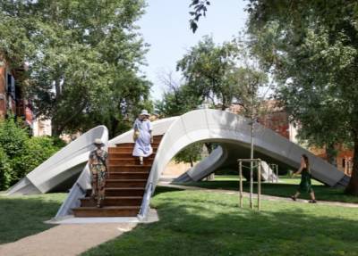 В Италии построили первый 3D-печатный бетонный мост без арматуры