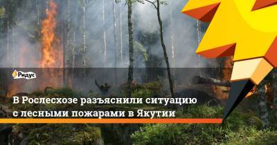 В Рослесхозе разъяснили ситуацию с лесными пожарами в Якутии