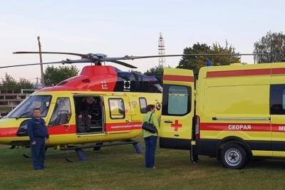 Вертолёт санавиации прилетал за тяжелобольным мужчиной в Сараи
