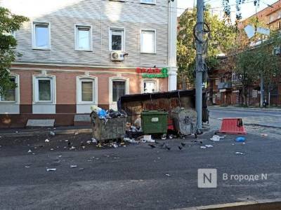 Нижегородцы пожаловались на ужасное состояние мусорной площадки на улице Фрунзе