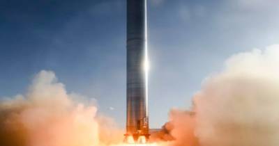 На низком старте. Ракета-носитель SpaceX для полета на Марс показала работу двигателей (видео)
