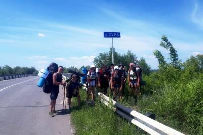 Пятнадцать пензенских юных туристов прошли пешком 100 км