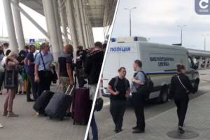 Во львовском аэропорту обнаружили подозрительную сумку: пассажиров эвакуировали. ВИДЕО