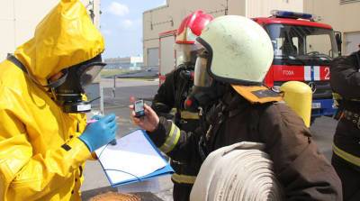 Противопожарная тренировка персонала и сил МЧС прошла на БелАЭС