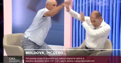 Экс-советник президента Молдавии в прямом эфире избил бывшего замглавы МВД до потери сознания